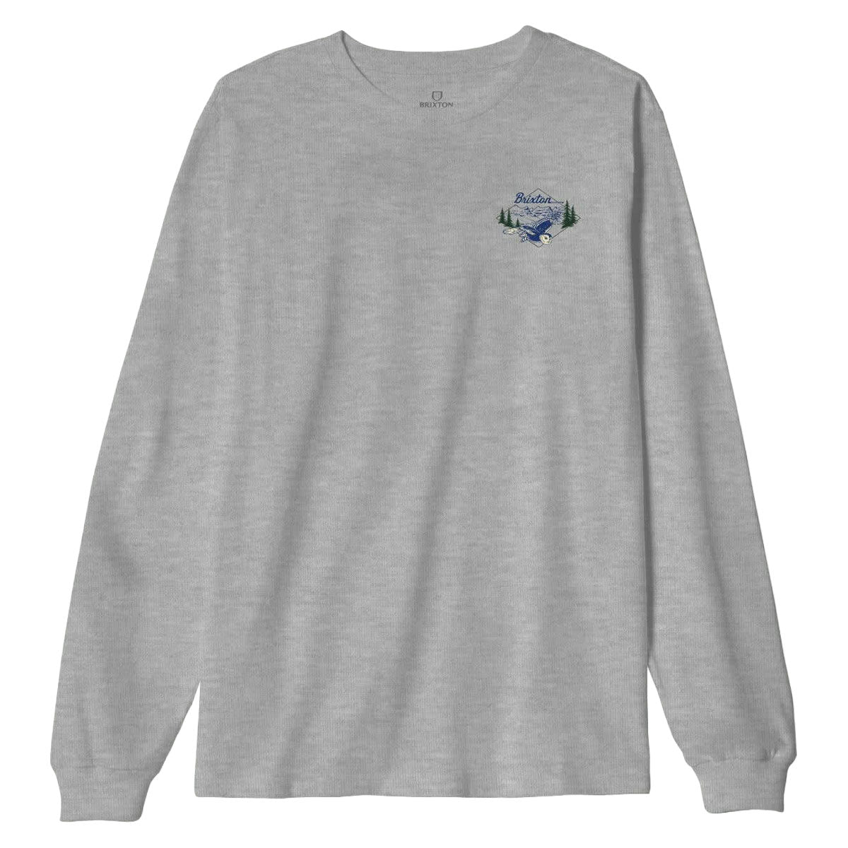 Brixton Driftway Long Sleeve T-Shirt - Graphite Heather image 2