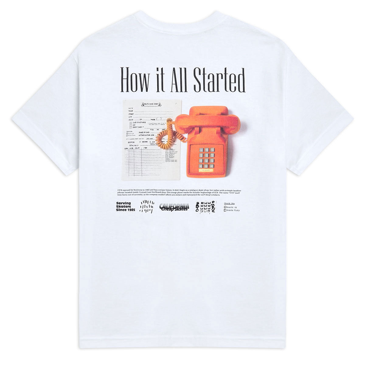 CCS 40 Year Phone T-Shirt - White image 1