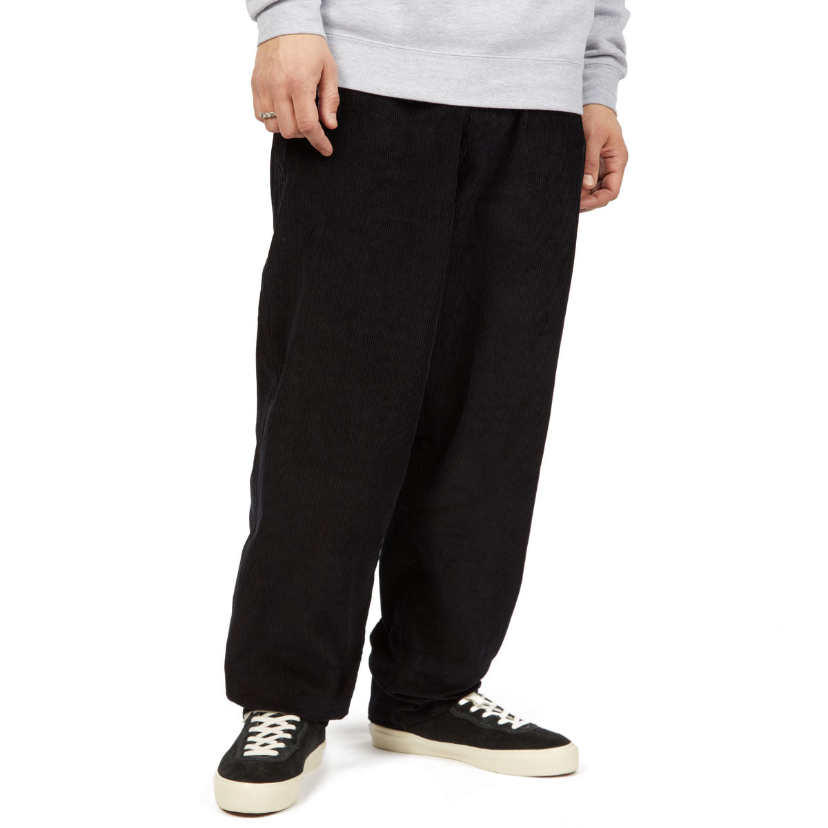 CCS Baggy Taper Corduroy Pants - Black image 1