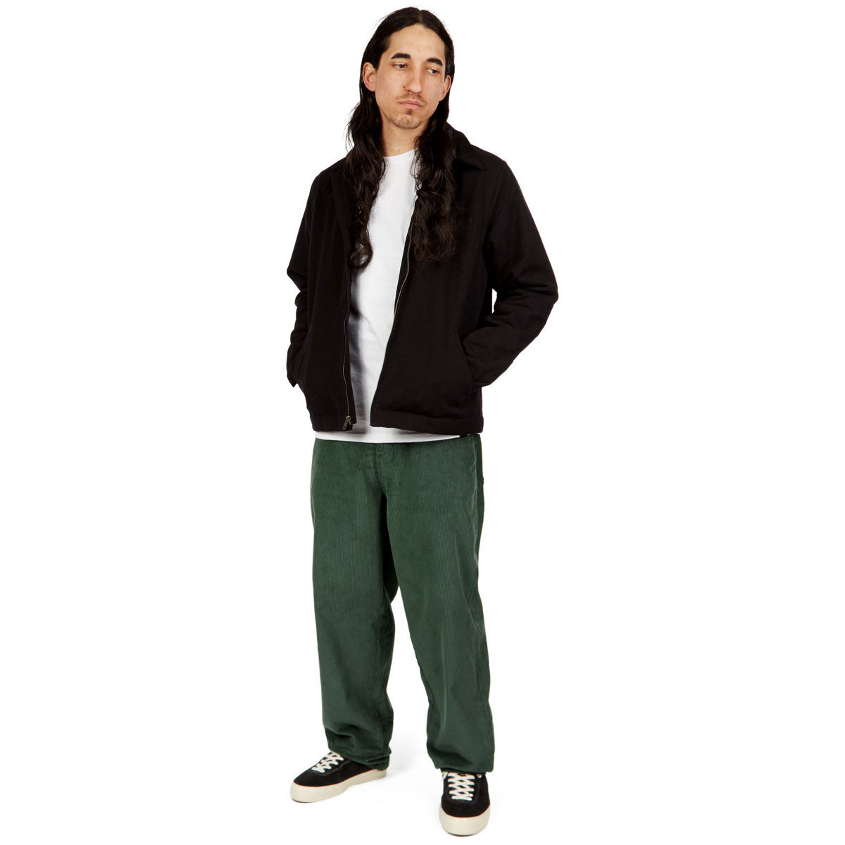 CCS Baggy Taper Corduroy Pants - Green image 4