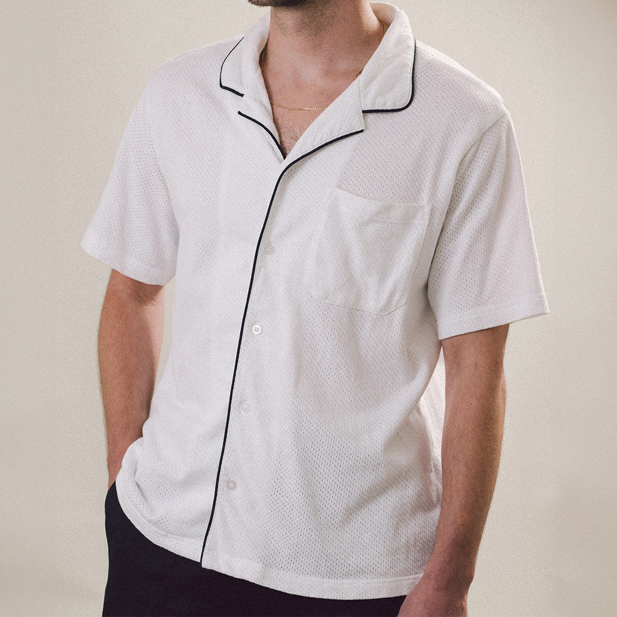 CCS Lounge Mesh Shirt - White image 2