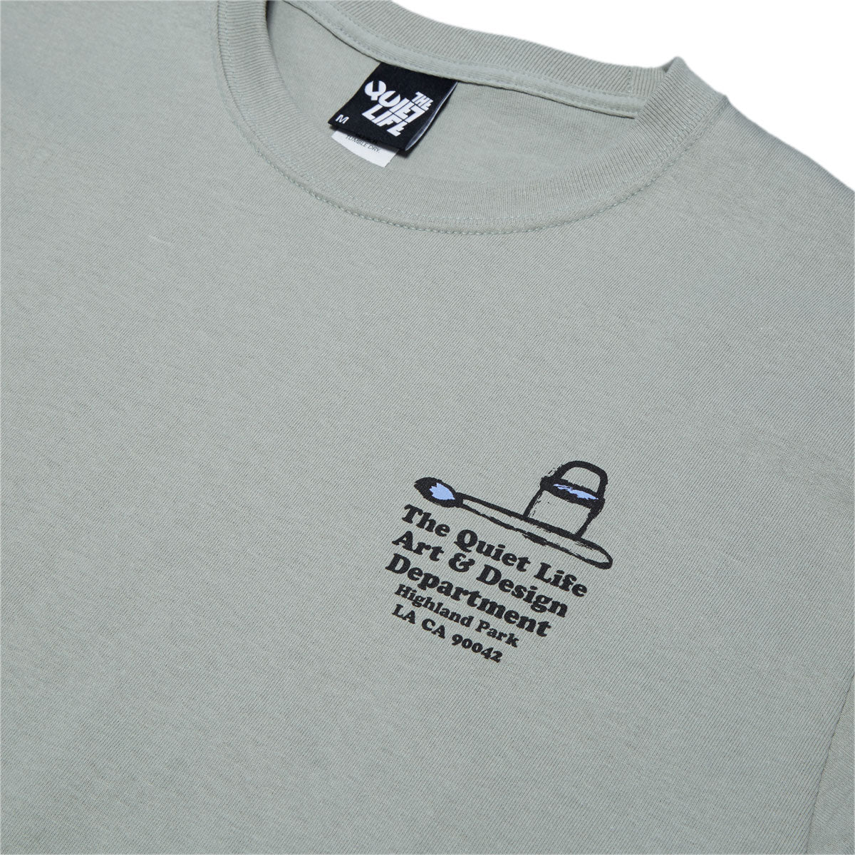 The Quiet Life Art & Design Studio T-Shirt - Stonewash Green image 3