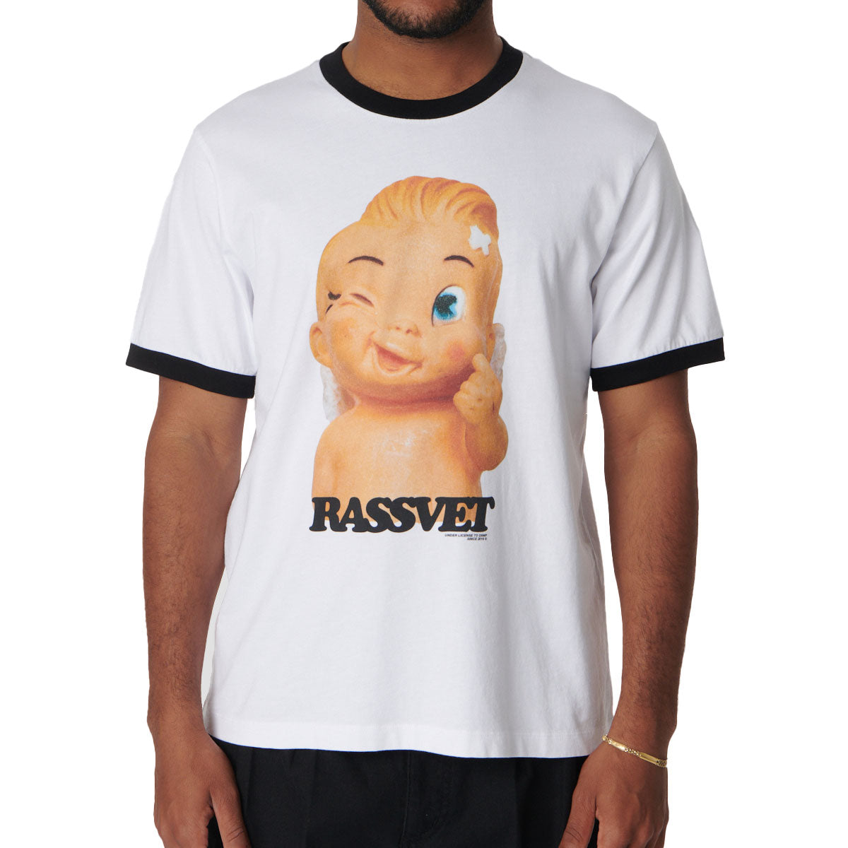 Rassvet Merci Ringer Knit T-Shirt - White image 4