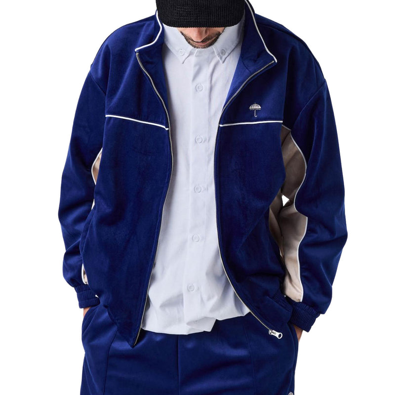 Helas Donny Tracksuit Jacket - Navy/Beige