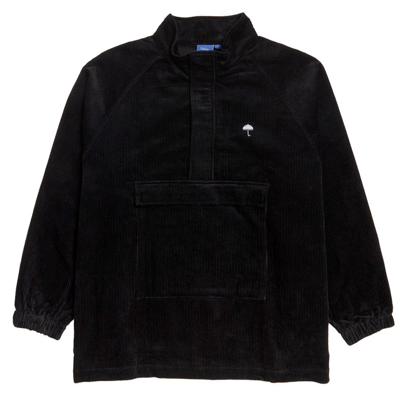 Helas Classic Corduroy Quarter Zip Jacket - Black