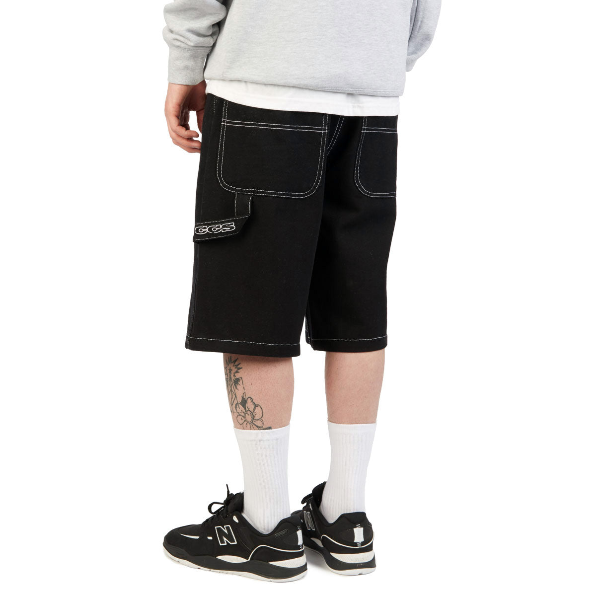 CCS Hammer Loop Canvas Shorts - Black/White image 4