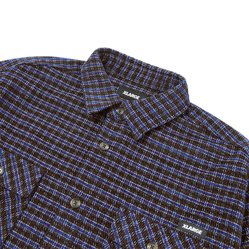 XLarge Long Sleeve Plaid Shirt - Brown