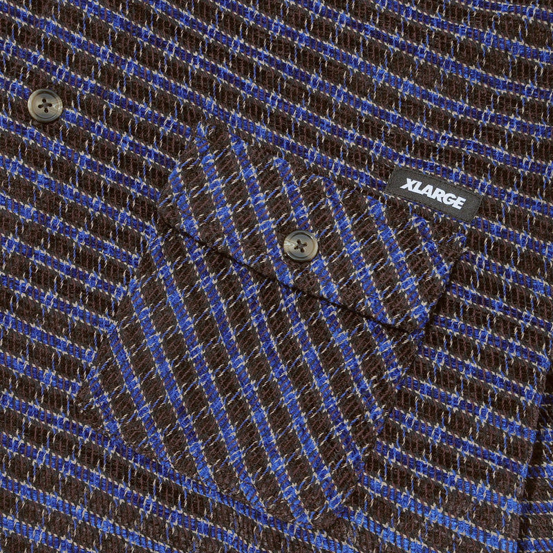 XLarge Long Sleeve Plaid Shirt - Brown