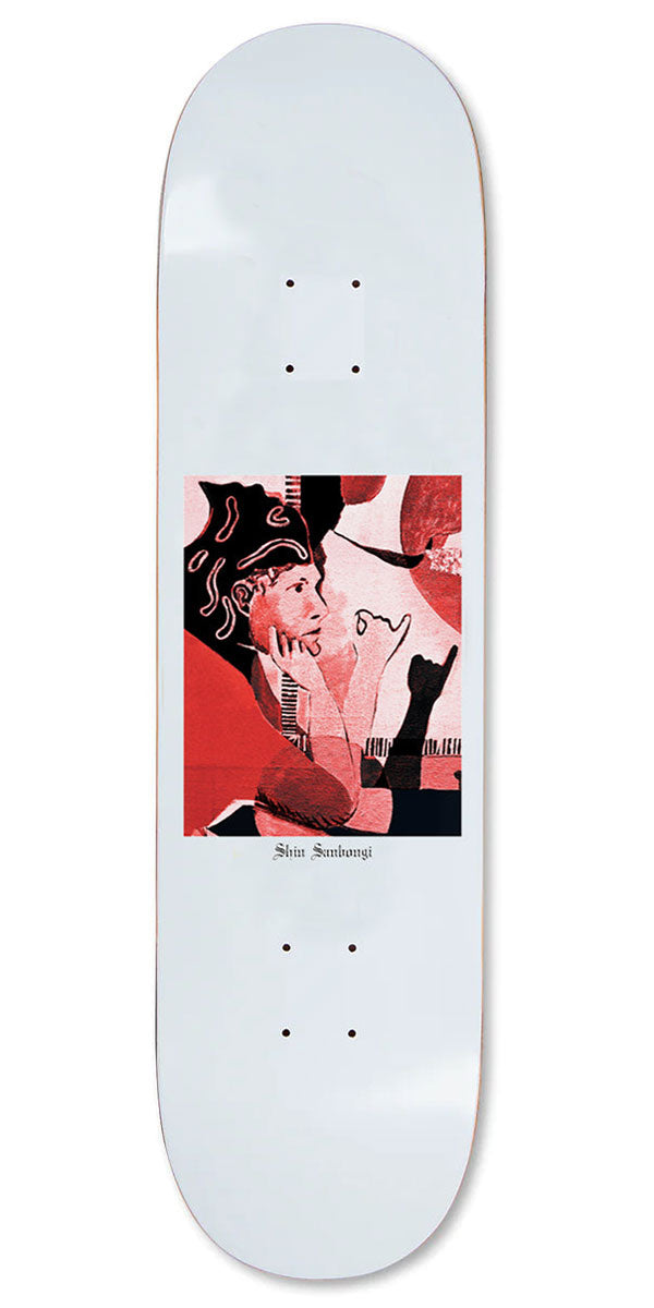 Polar Shin Sanbongi Contact Skateboard Deck - White - 8.50