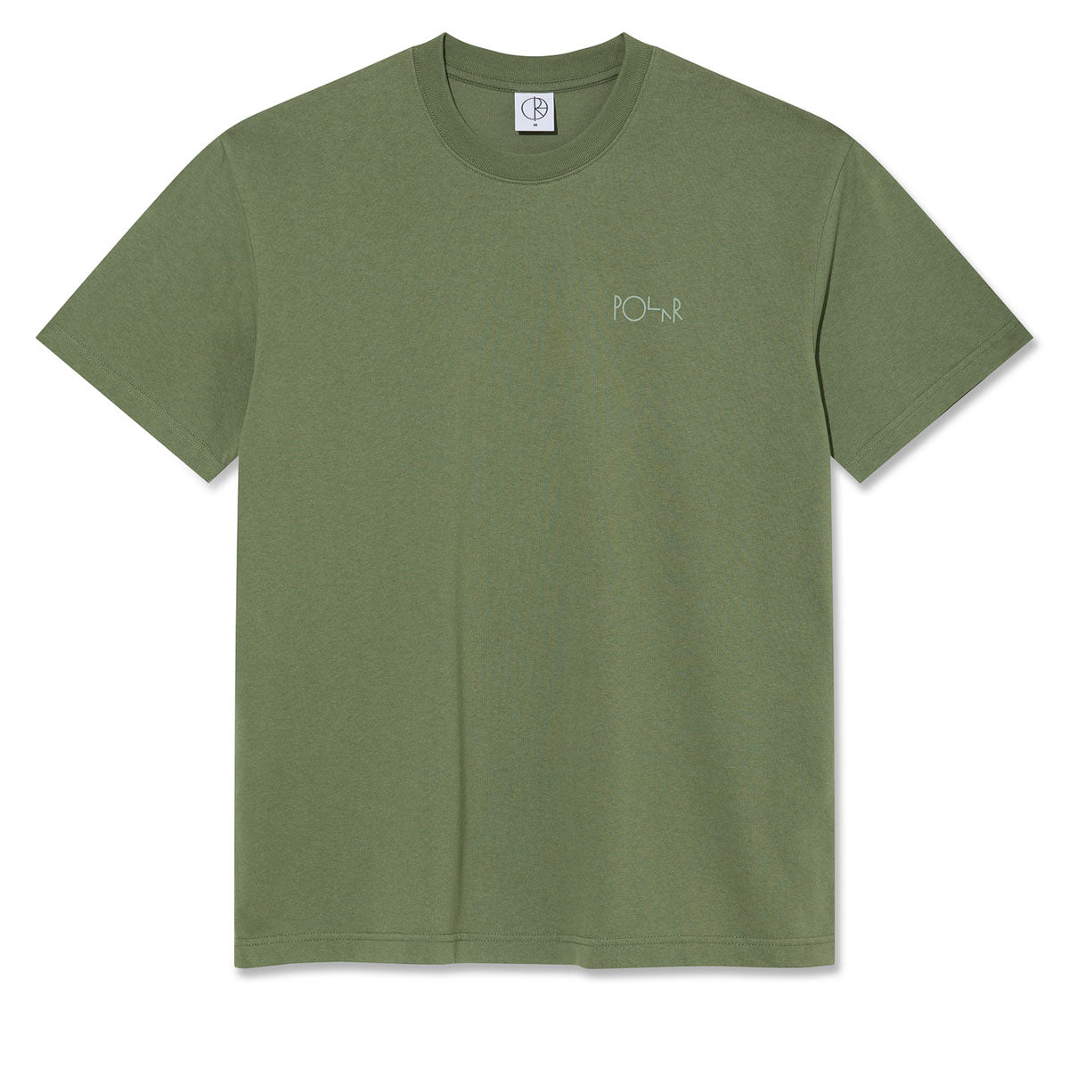 Polar Stroke Logo Contrast T-Shirt - Moss Green image 2