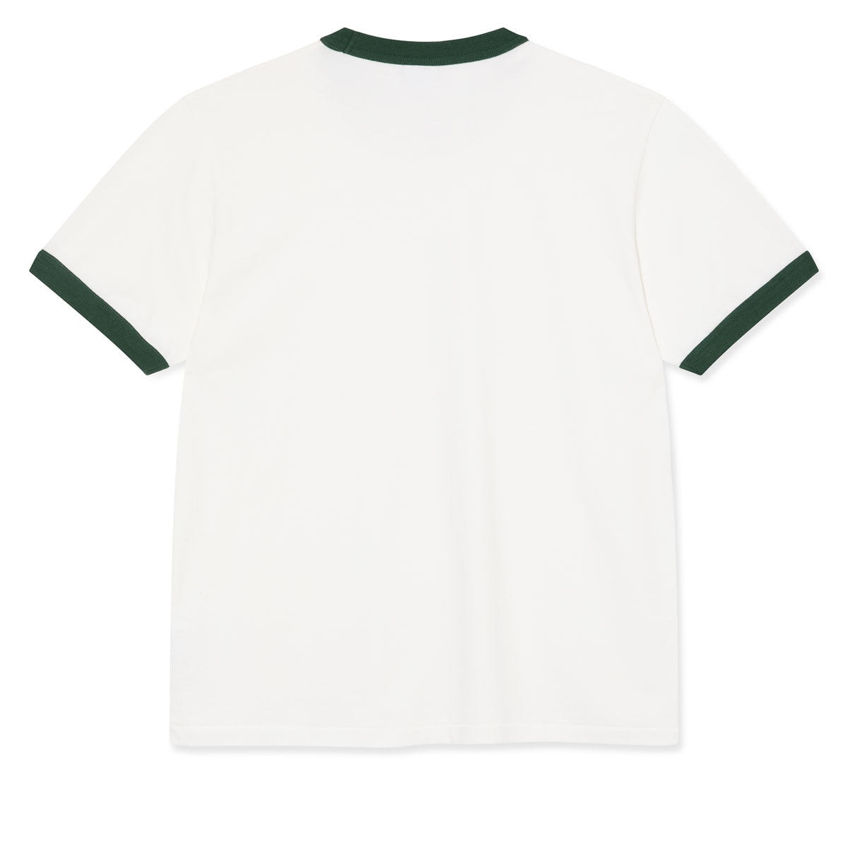 Polar Ringer T-Shirt - Cloud White/Dark Green image 3