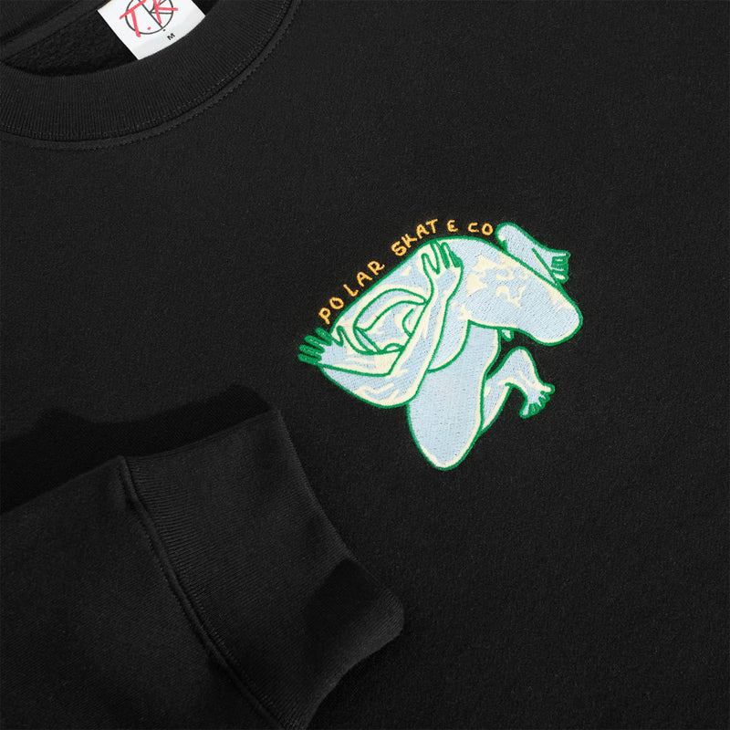 Polar Dave Shy Bow Sweatshirt - Black