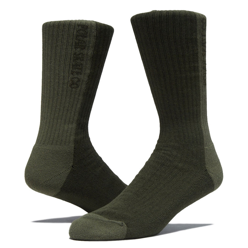 Polar 50/50 Rib Socks - Uniform Green