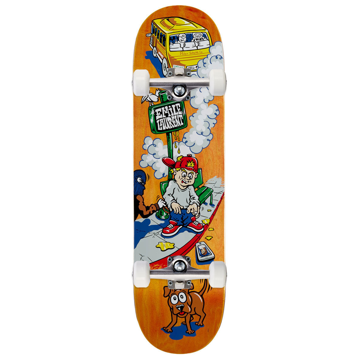 Polar Emile Laurent Bus Stop Skateboard Complete - 8.00