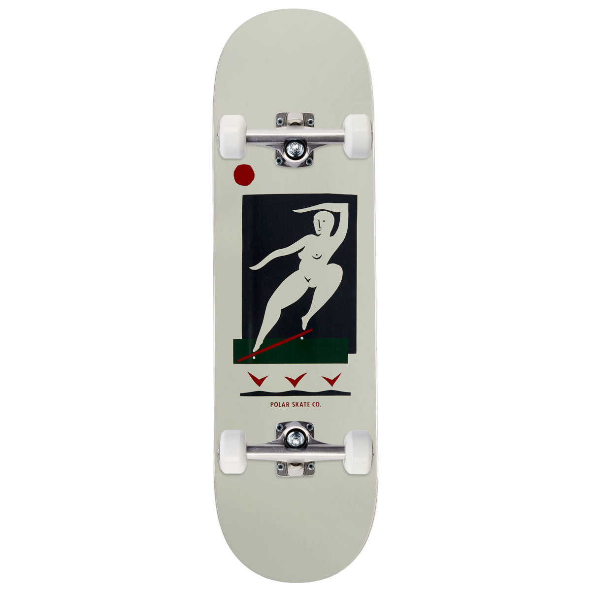 Polar BS Smith Team Skateboard Complete - Cream - 9.00