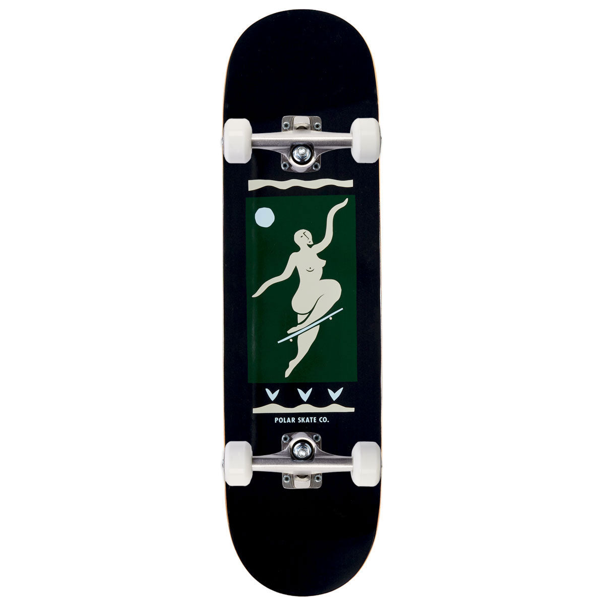 Polar No Comply Team Skateboard Complete - Charcoal - 8.50