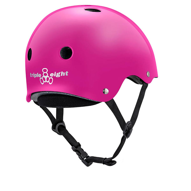 Triple Eight Deep Cover Helmet - Pink Glossy