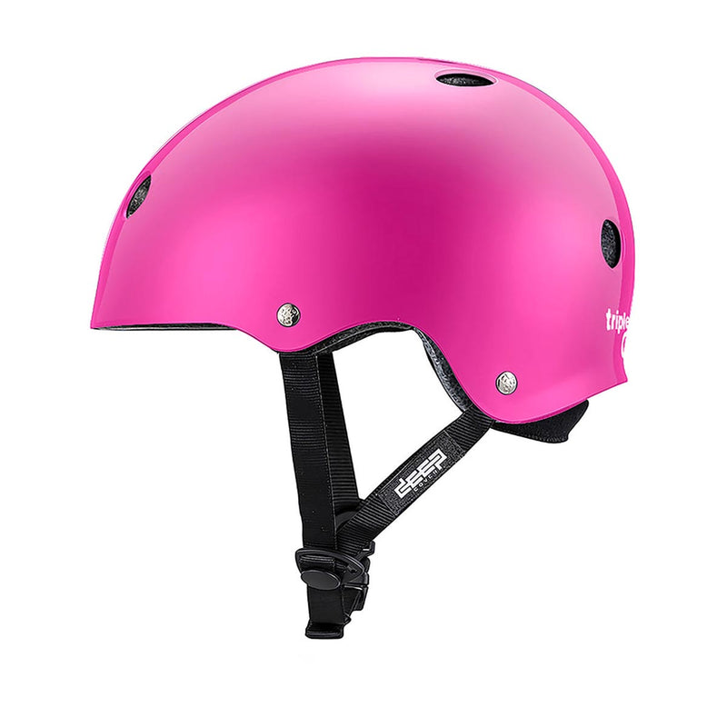 Triple Eight Deep Cover Helmet - Pink Glossy