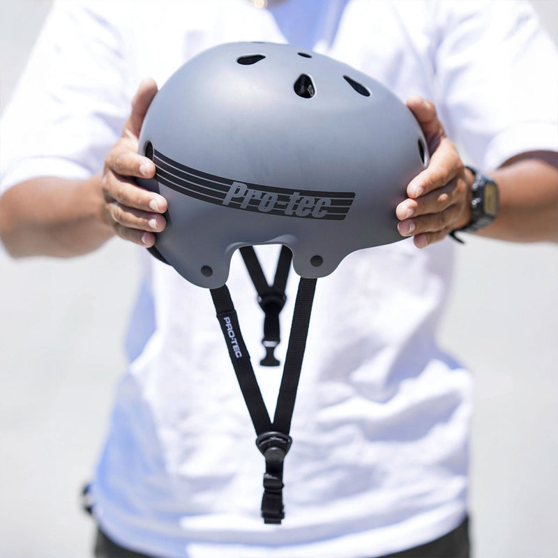 Pro-Tec Old School Low Pro Asia Fit Helmet - Grey Matte