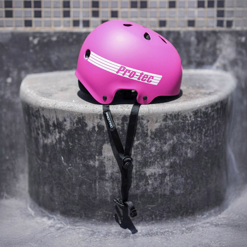 Pro-Tec Old School Low Pro Asia Fit Helmet - Pink Matte