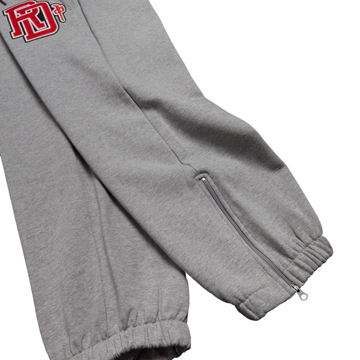 RDS Twill Monogram Sweat Pants - Athletic Heather/Red image 4