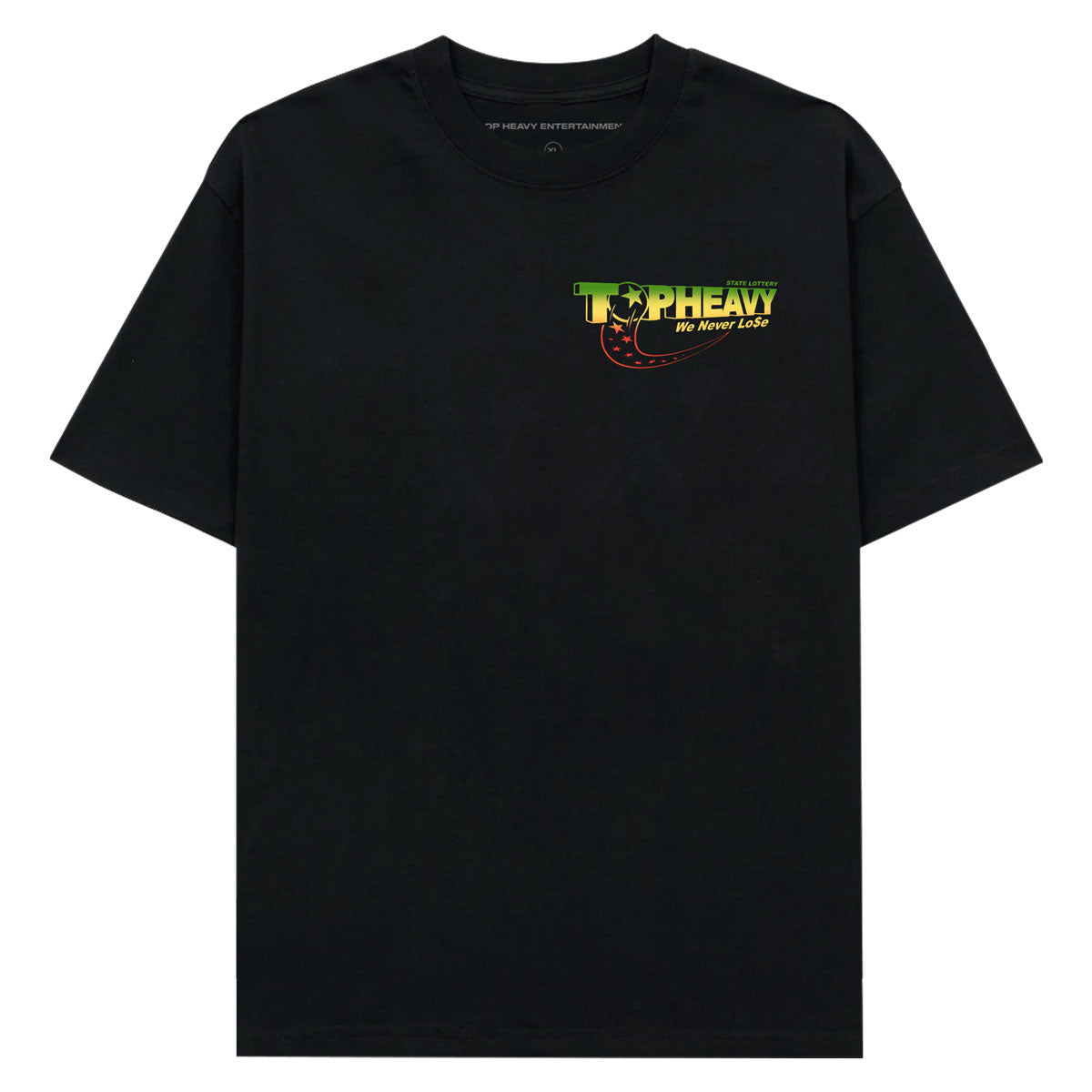 Top Heavy Never Lose T-Shirt - Black image 2