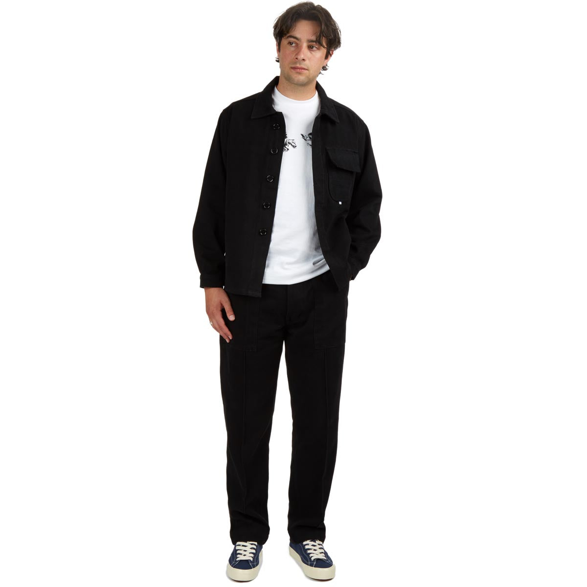 CCS French Cropped Chore Jacket - Black image 4