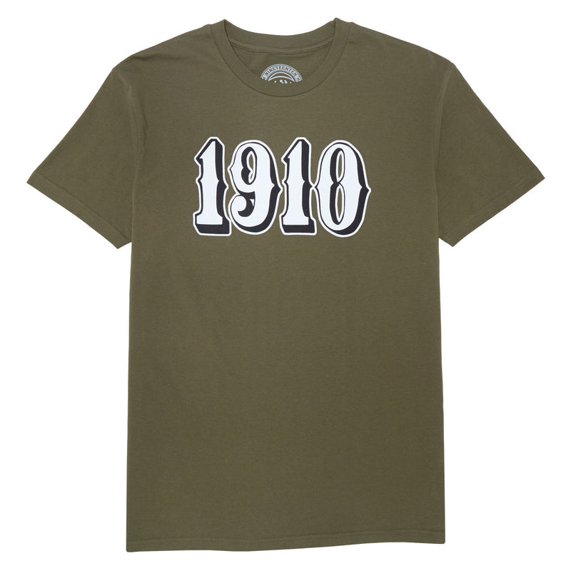 1910 OG Font Long Sleeve T-Shirt - Military Green