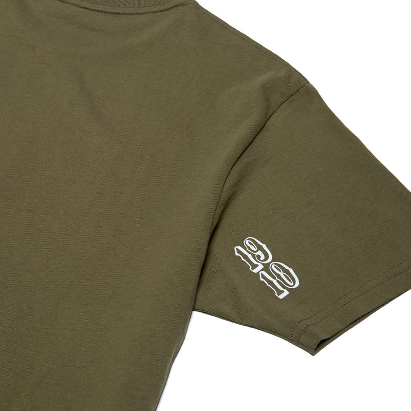 1910 OG Font Long Sleeve T-Shirt - Military Green