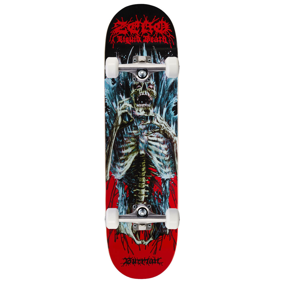 Zero Burman Liquid Death Skateboard Complete - 8.50