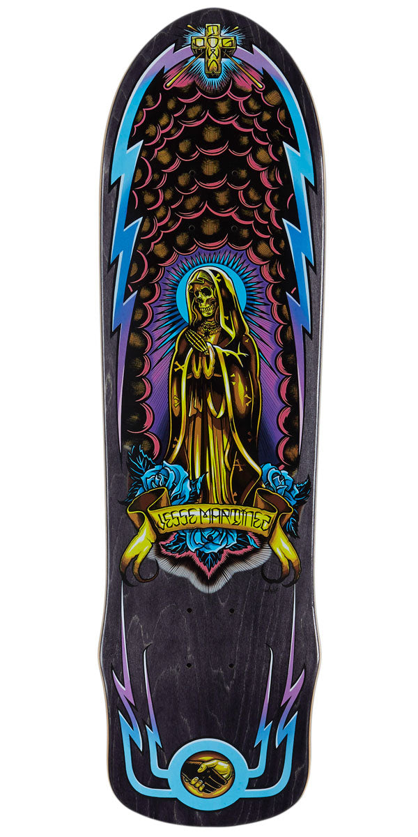 Dogtown Jesse Martinez Guadalupe Handshake M80 Skateboard Deck - Black Stain - 8.625