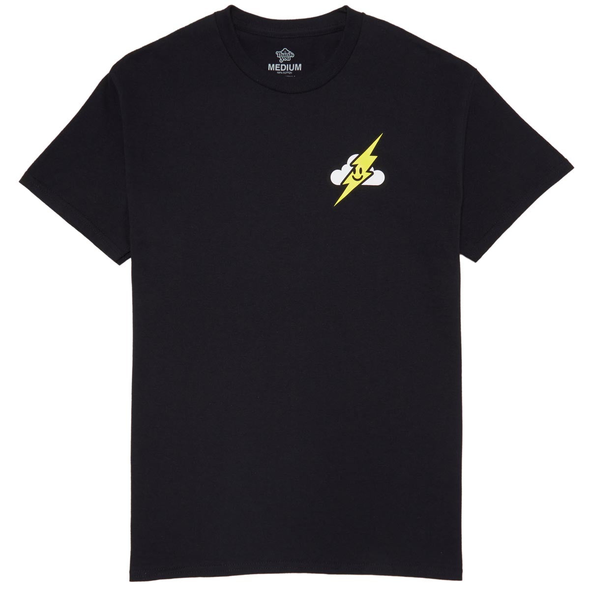Thank You Flash Cloud T-Shirt - Black image 1