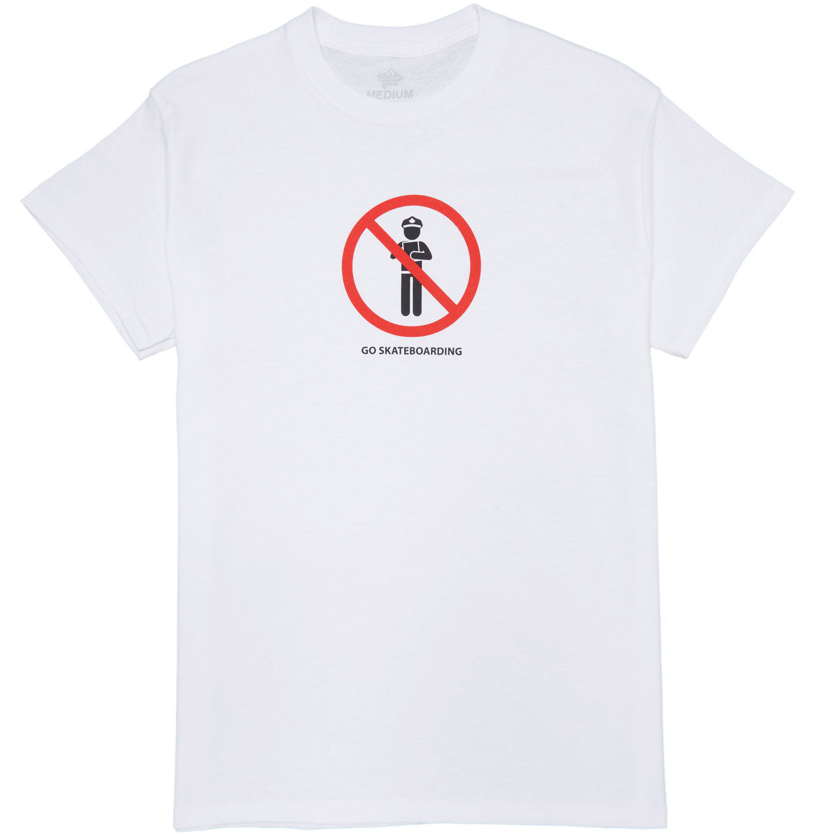Thank You Go Skateboarding T-Shirt - White image 1