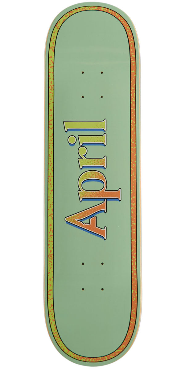 April AP OG Logo Retro Skateboard Deck - 8.25