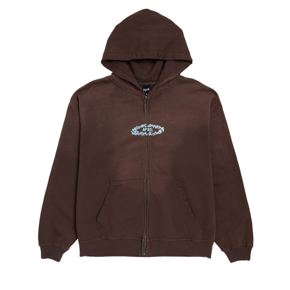 April Stars Zip Up Hoodie - Brown image 1