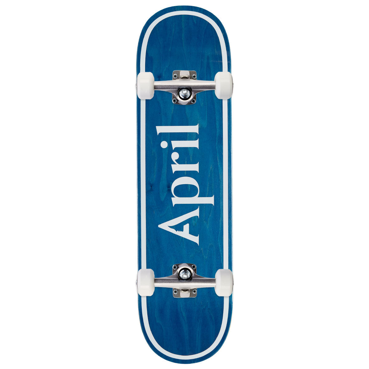 April OG Logo Skateboard Complete - Blue Invert - 8.25