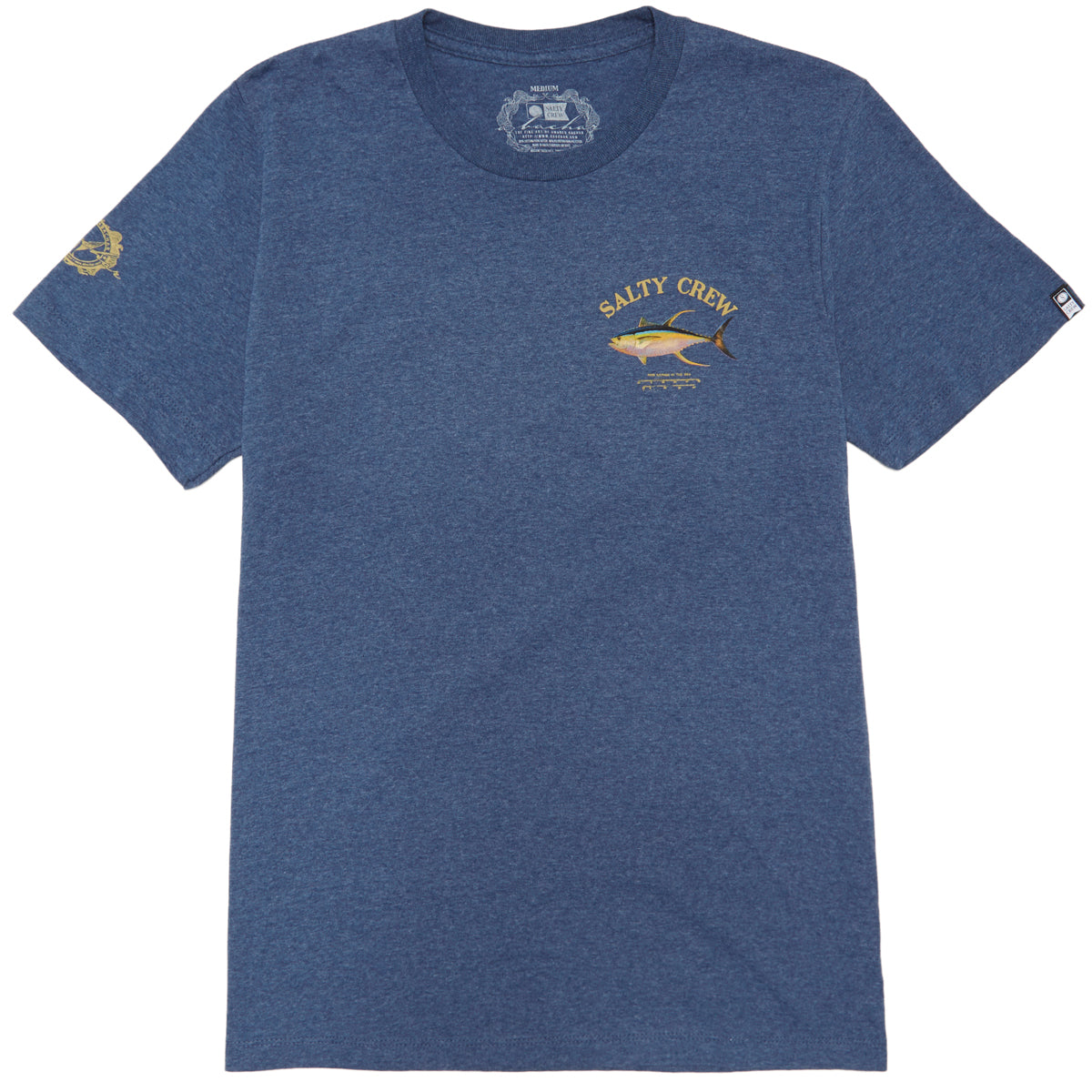 Salty Crew Ahi Mount T-Shirt - Navy/Heather image 2