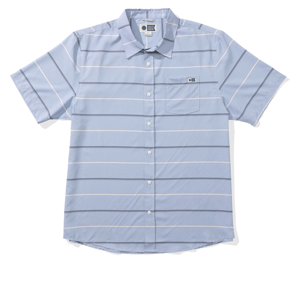 Salty Crew Skipper Tech Woven Shirt - Blue Fog image 1