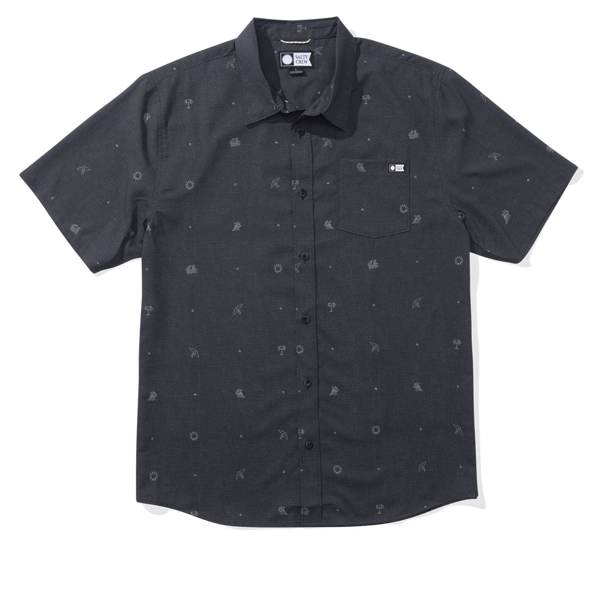 Salty Crew Micro Vibes Tech Woven Shirt - Coal image 1