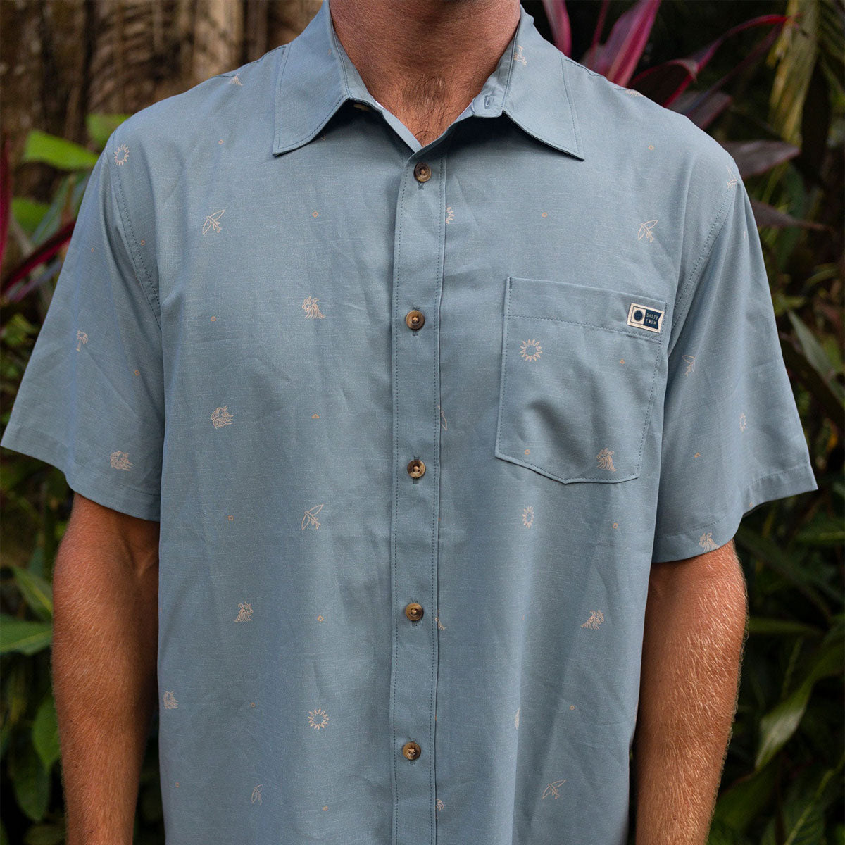 Salty Crew Micro Vibes Tech Woven Shirt - Deep Sea image 3
