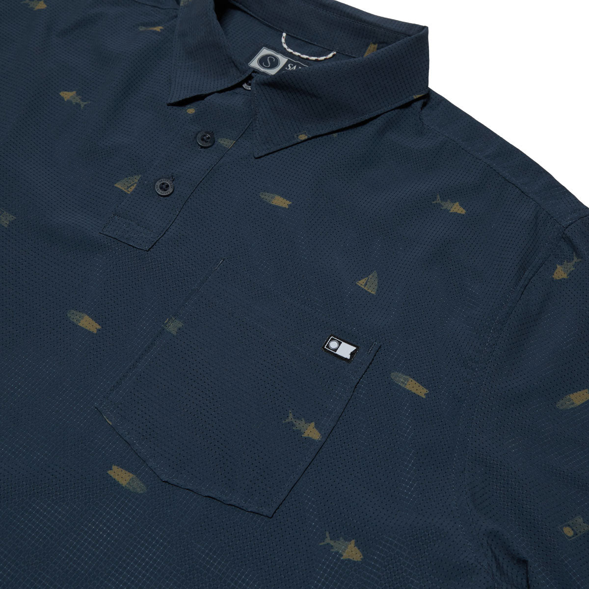 Salty Crew Mayday Perf Tech Polo Shirt - Navy image 2