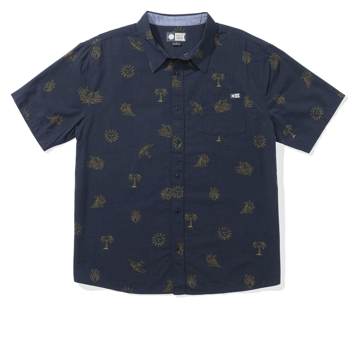 Salty Crew Good Vibes Shirt - Navy image 1