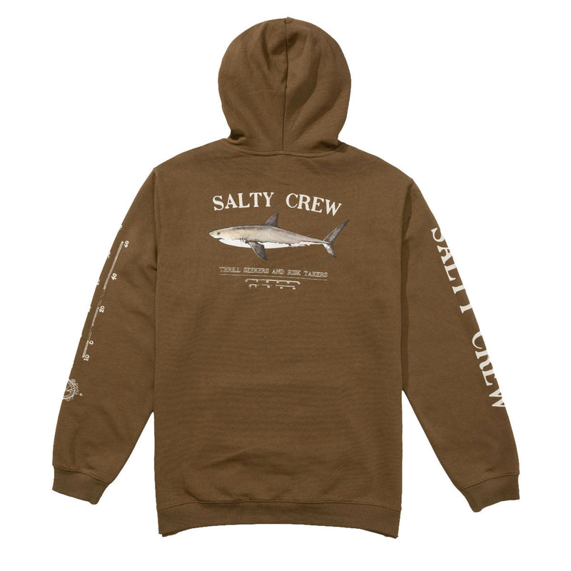 Salty Crew Bruce Fleece Hoodie - Teak