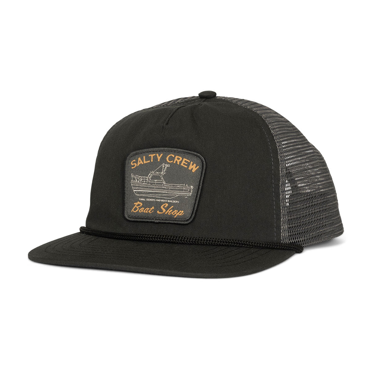 Salty Crew Boat Shop Trucker Hat - Phantom Charcoal image 1