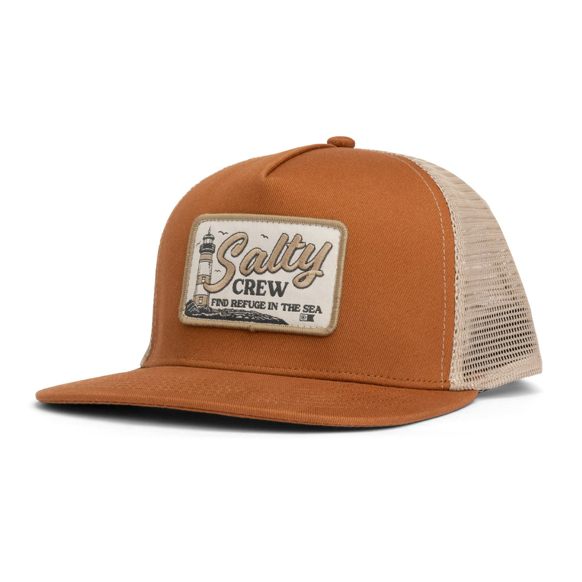 Salty Crew Ashore Trucker Hat - Washed Clay image 1