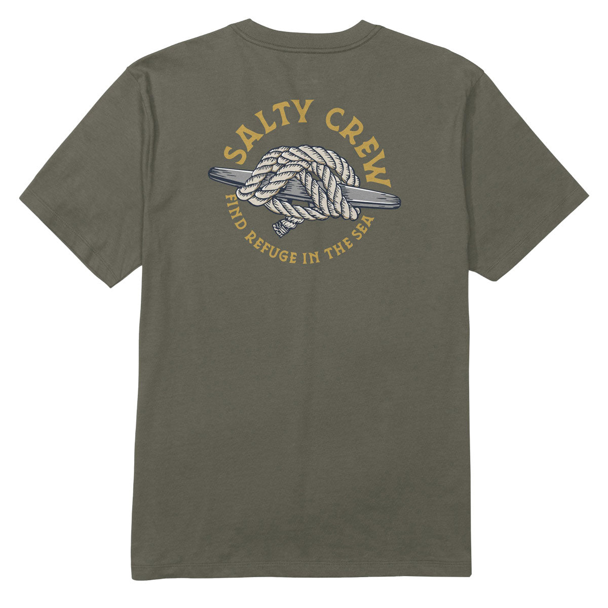Salty Crew Cleat Knott T-Shirt - Dusty Olive image 1