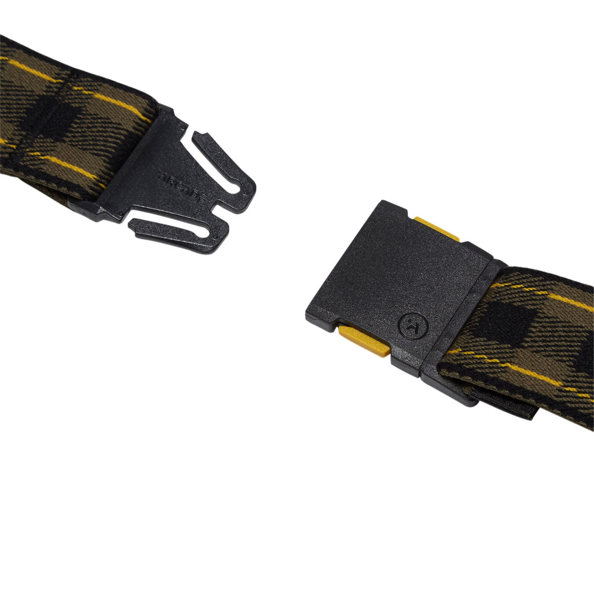Arcade Plaid Belt - Crocodile/Mustard image 2