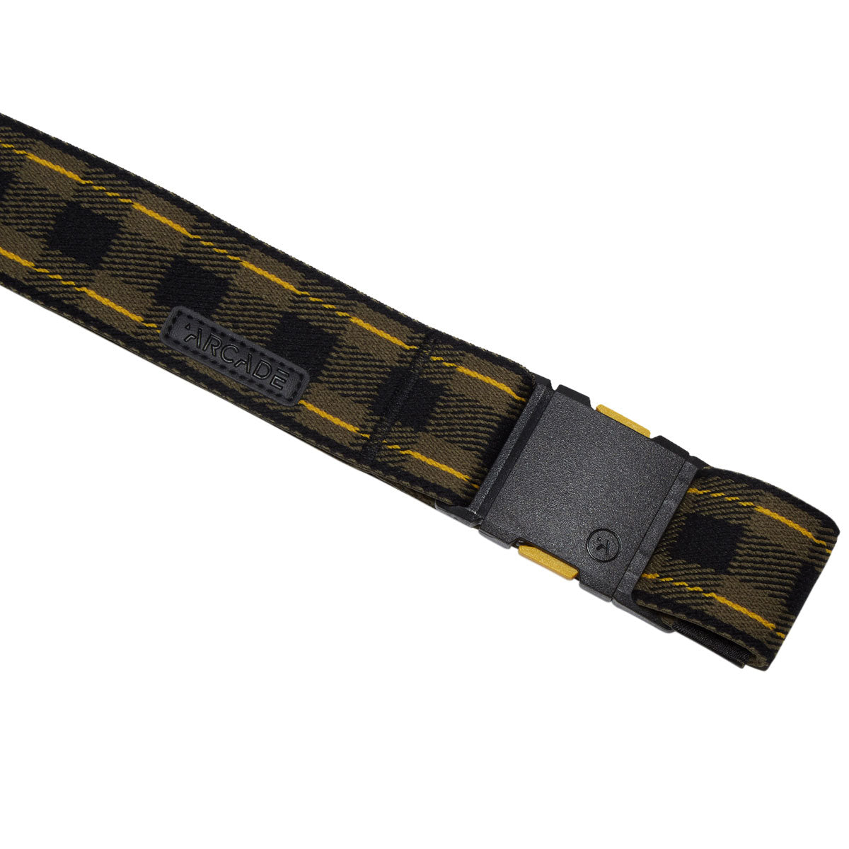 Arcade Plaid Belt - Crocodile/Mustard image 3