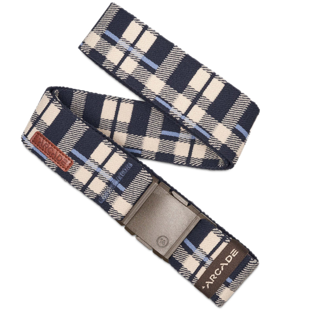 Arcade Plaid Belt - Navy/Oat image 1