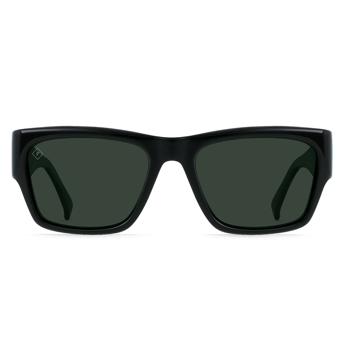 Raen Rufio Sunglasses - Recycled Black/Green Polarized image 2